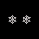 Warren Diamond Snowflake Stud Earrings, 14K White Gold