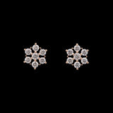 Warren Diamond Snowflake Stud Earrings, 14K Yellow Gold