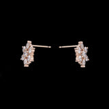 Warren Diamond Snowflake Stud Earrings, 14K Yellow Gold