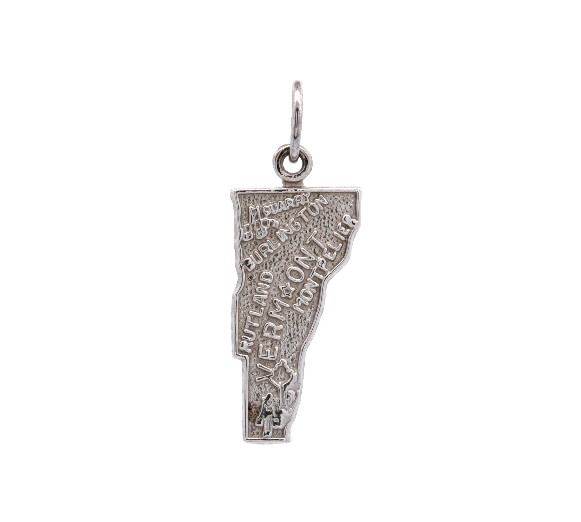 Vermont State Charm, 14K Yellow Gold