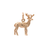 Elk Charm, 14K Yellow Gold