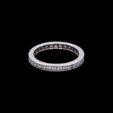Platinum Diamond Channel Set Eternity Band