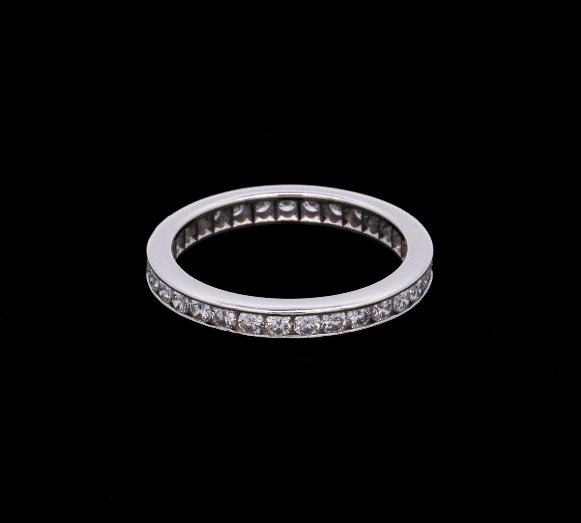 Platinum Diamond Channel Set Eternity Band