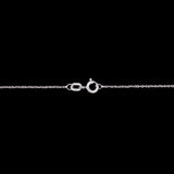 Bristol Diamond Snowflake Pendant With 18" Chain, 14K White Gold