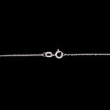 Burlington Diamond Snowflake Pendant With 18" Chain, 14K White Gold
