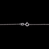Charlotte Diamond Snowflake Pendant With 18" Chain, 14K White Gold