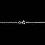 Colchester Large 0.25ctw Mixed Cut Diamond Snowflake Pendant With 18 Inch Chain, 14K White Gold