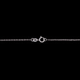 Craftsbury Diamond Snowflake Pendant With 18" Chain, 14K White Gold