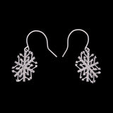 Essex Diamond Snowflake Dangle Earrings, 14K White Gold