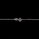 Essex Small Diamond Snowflake Pendant With 18" Chain, 14K White Gold