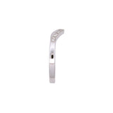 18K White Gold Shaped Half Eternity Band