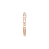 18K Yellow Gold Graduated Fifteen 0.94ctw Diamond Band