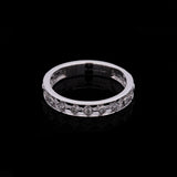18K White Gold Fancy Diamond Band
