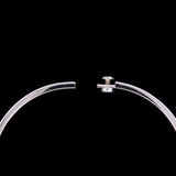 18K White Gold 'Cartier' Love Bracelet With Four Diamonds, Size 18