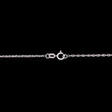 Manchester Snowflake Pendant With 18" Chain, 14K White Gold