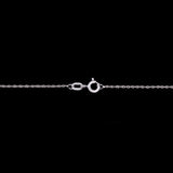 Middlebury Small Diamond Snowflake Pendant With 18 Inch Chain, 14K White Gold