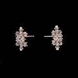 Montpelier Diamond Snowflake Stud Earrings, 14K White Gold
