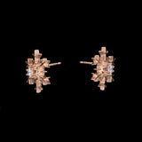 Montpelier Diamond Snowflake Stud Earrings, 14K Yellow Gold