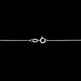 Norwich Diamond Snowflake Pendant with 18" Chain, 14K White Gold
