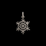 Quechee Large Snowflake Charm, 14K White Gold