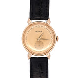 33mm 18K Yellow Gold "Le Coultre" Watch, Circa 1950's