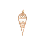 Snowshoe Charm, 14K Yellow Gold