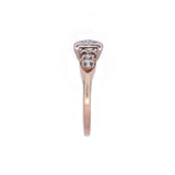14K Yellow Gold and White Gold Antique Round Single Cut Diamond Ring