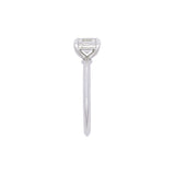 Platinum Emerald Cut Diamond Ring