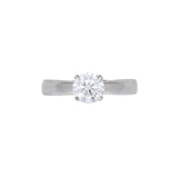 Platinum Bailey Banks & Biddle Round Brilliant Cut Diamond Ring