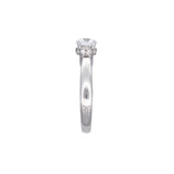 Platinum Bailey Banks & Biddle Round Brilliant Cut Diamond Ring