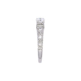 18K White Gold Round Diamond Diamond Ring