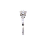 Platinum Art Deco Old European Cut Diamond Engagement Ring
