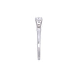 18K White Gold Round Diamond Solitaire Ring