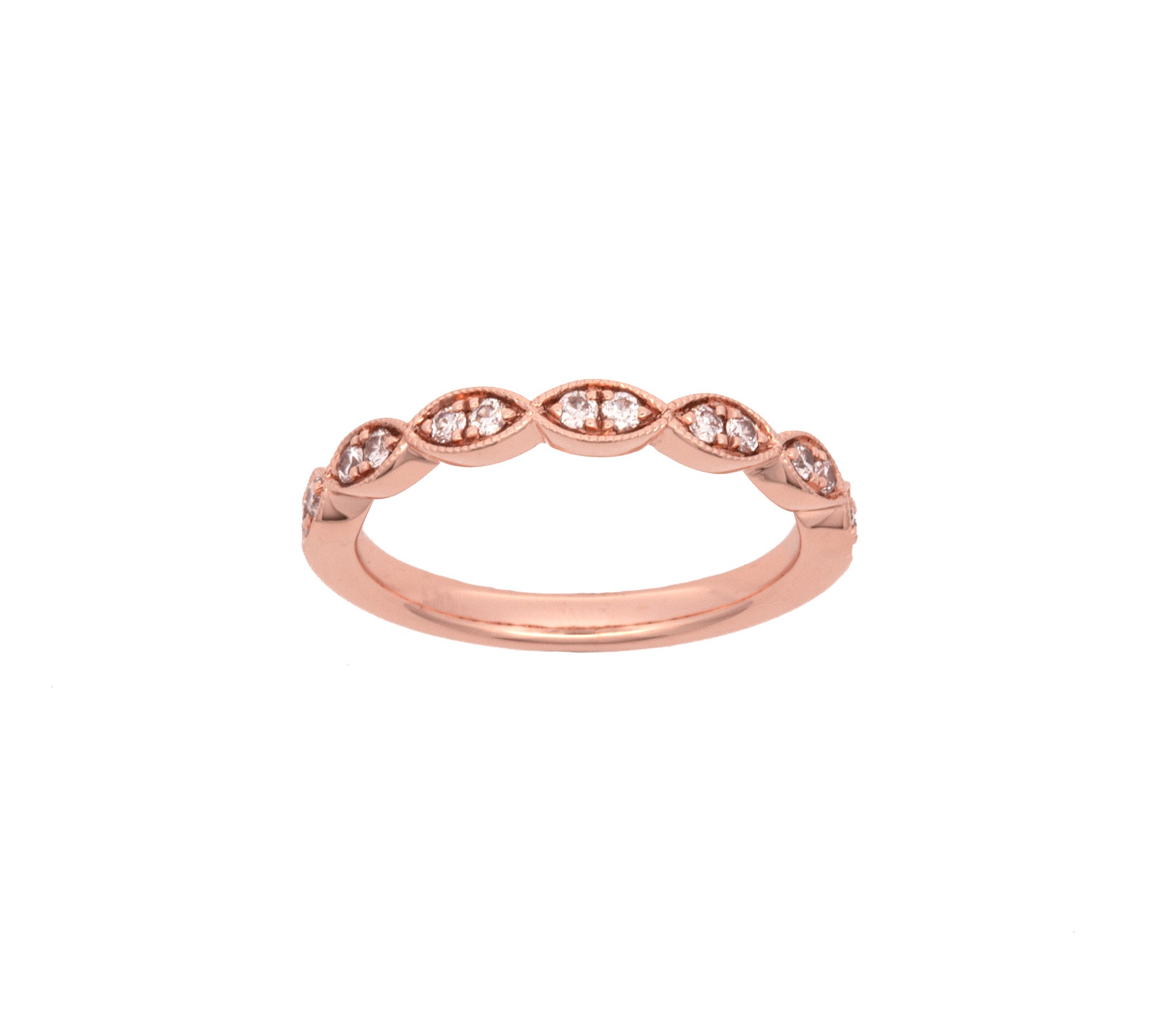 14K Rose Gold Diamond Ring