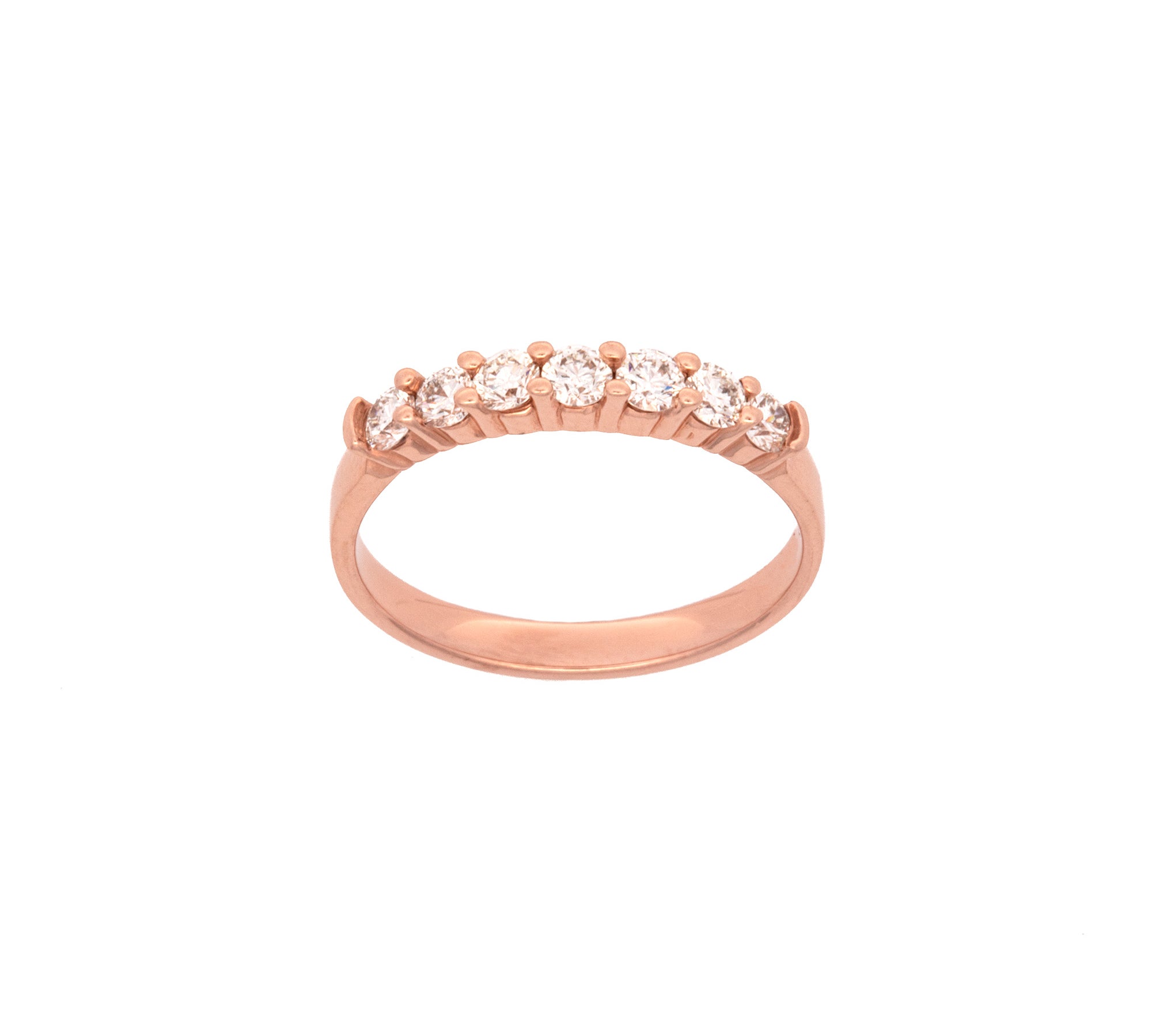 14K Rose Gold Prong Set Diamond Ring