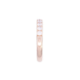 14K Yellow Gold Diamond Line Ring
