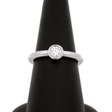 Platinum Bezel Set Diamond Ring