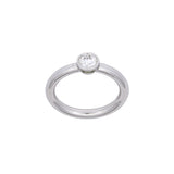 Platinum Bezel Set Diamond Ring