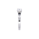 Platinum Sapphire And Diamond Engagement Ring