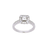 18K White Gold Diamond Ring