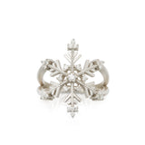 Fairfax Diamond Snowflake Ring, 14K White Gold