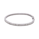 14K White Gold 5.00ctw Diamond Line Bracelet