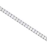 14K White Gold 5.00ctw Diamond Line Bracelet