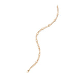 14K Yellow Gold Link Bezel Set