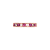 14K Yellow Gold Ruby And Diamond Ring