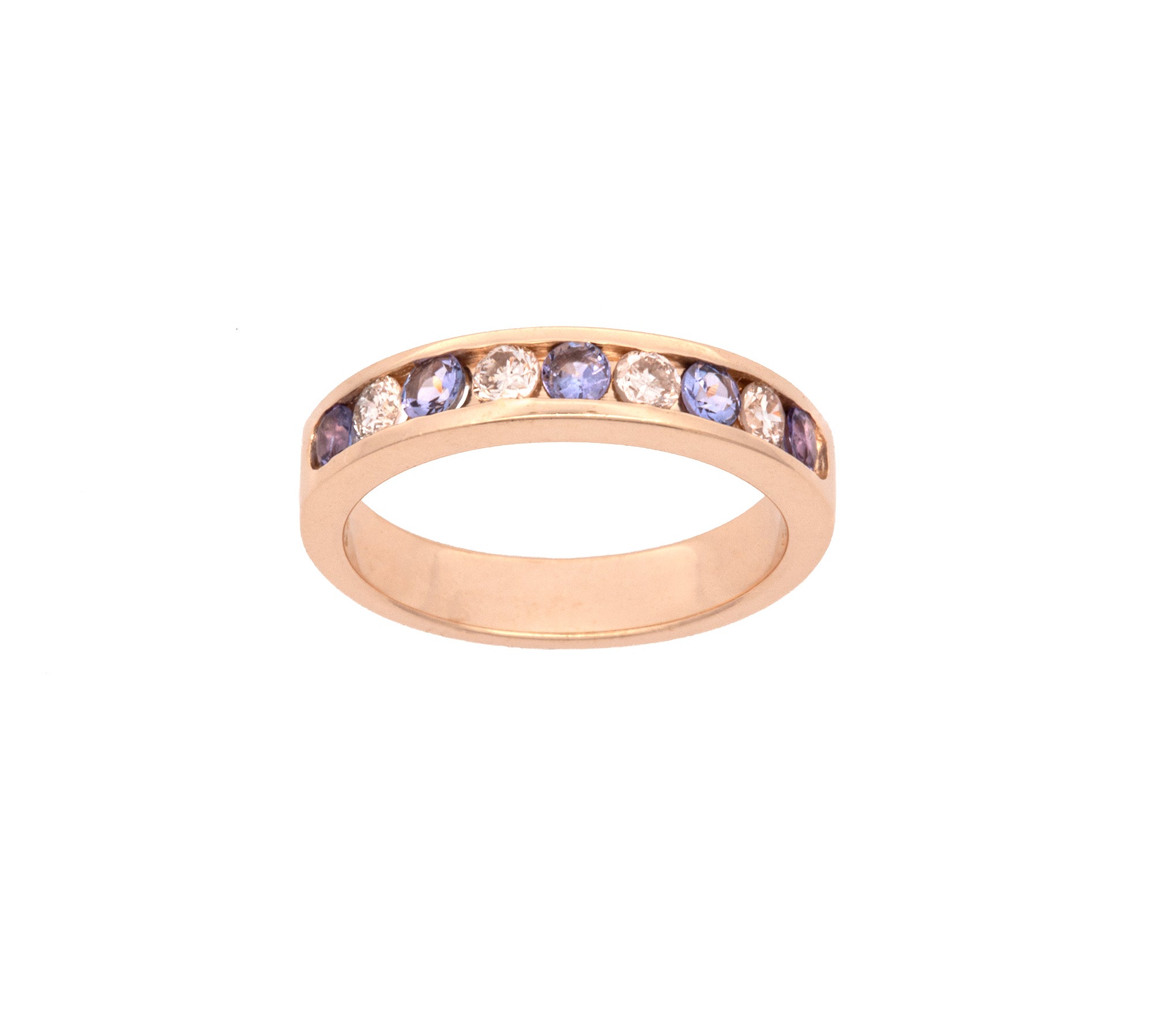 14K Yellow Gold Tanzanite And Diamond Ring