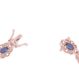 14K Yellow Gold Sapphire and Diamond Bracelet.