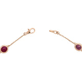 18K Yellow Gold Ruby Station Bracelet