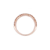 14K Yellow Gold Criss Cross Diamond Ring