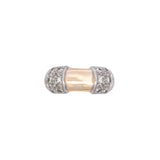 18K Yellow Gold And Platinum Twelve Diamond Ring